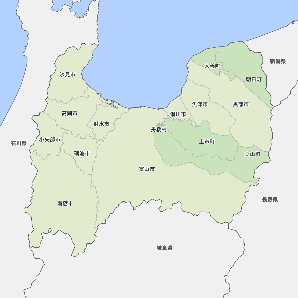 富山県の地図 Map It マップ イット