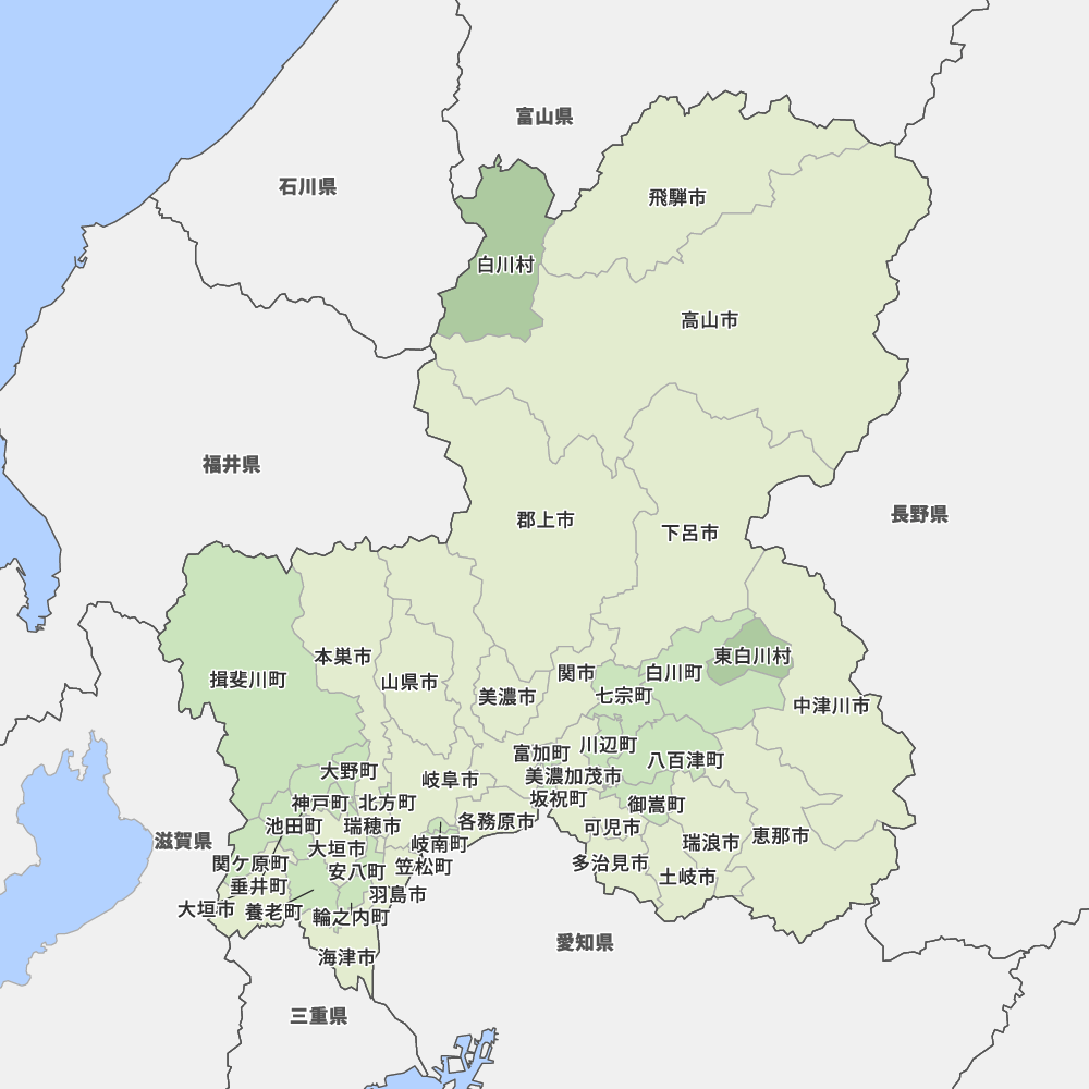 岐阜県の地図 Map It マップ イット