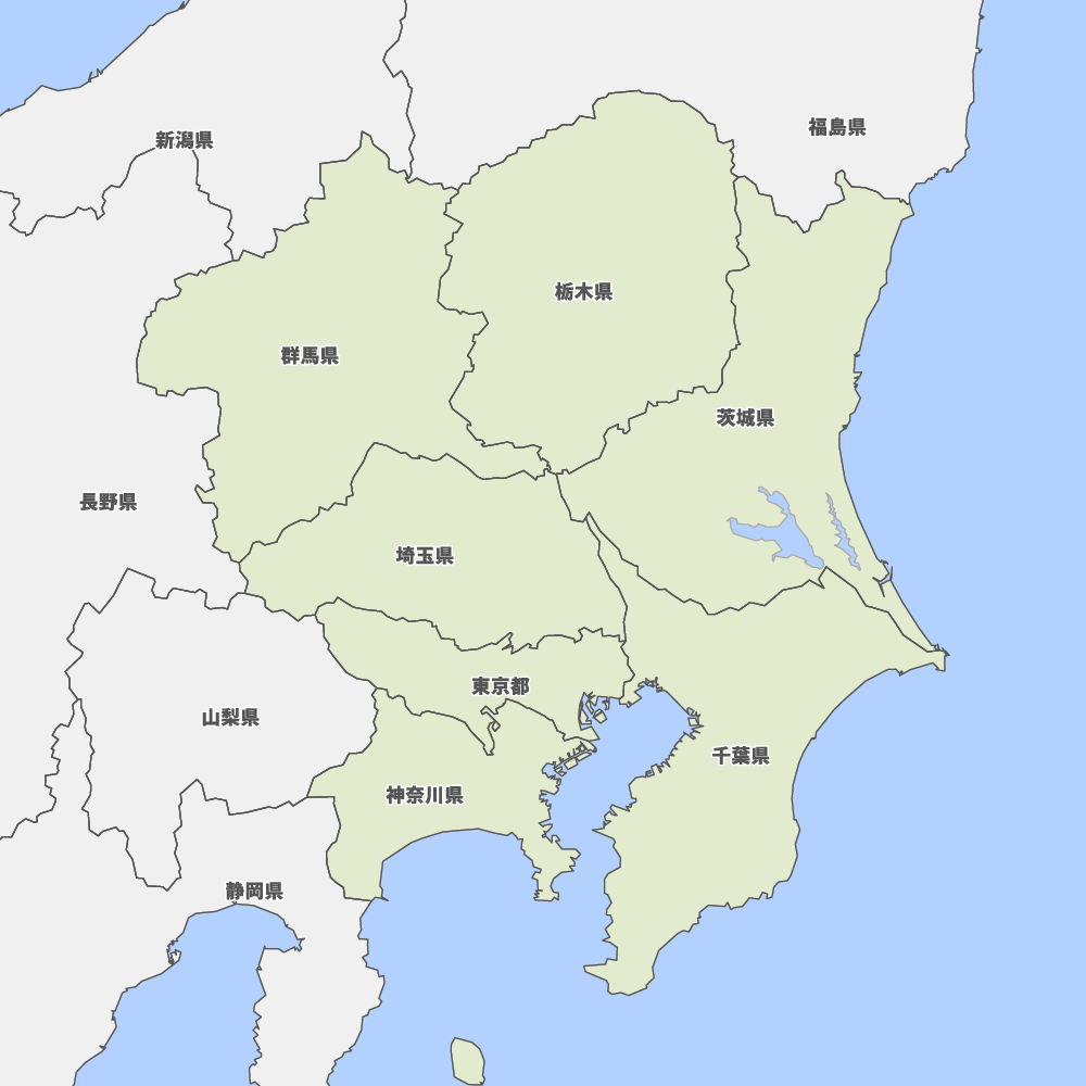 関東地方の地図 Map It マップ イット