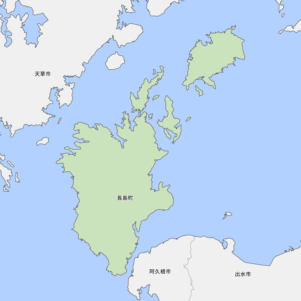 鹿児島県出水郡長島町の地図 Map It マップ イット